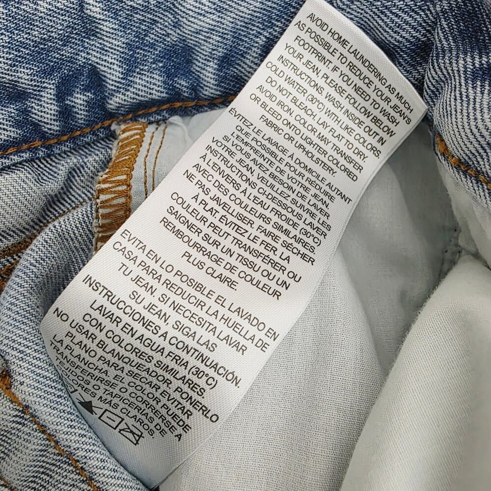 FRAME The Pleated Denim Mini Skirt in Outlaw Blue High End Luxury Jean Skirt 26 - Picture 14 of 16
